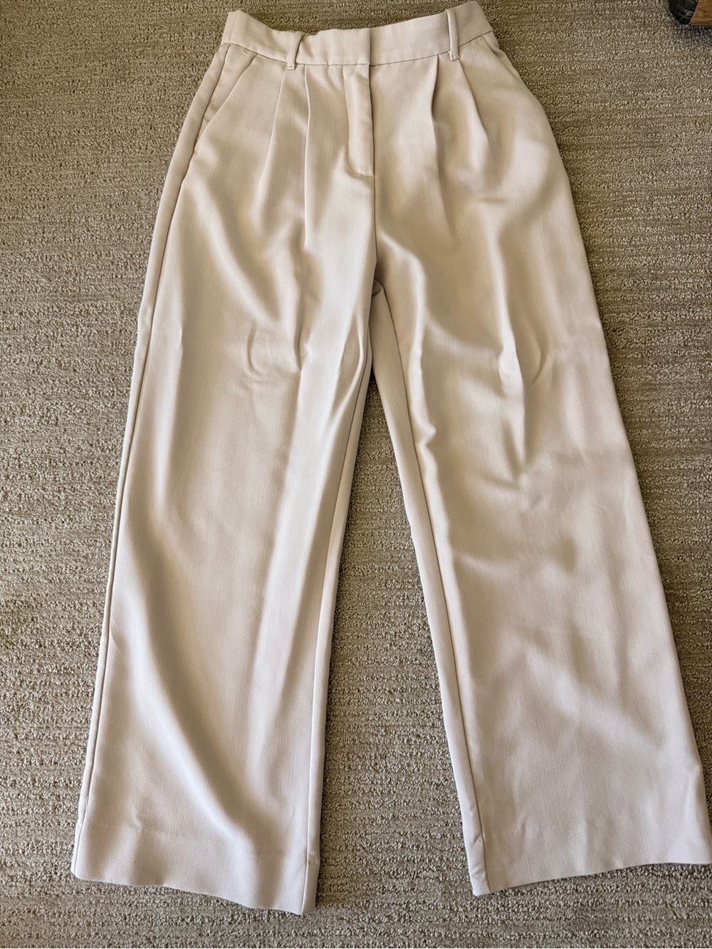 Abercrombie & Fitch Sloane Pants in Light Beige